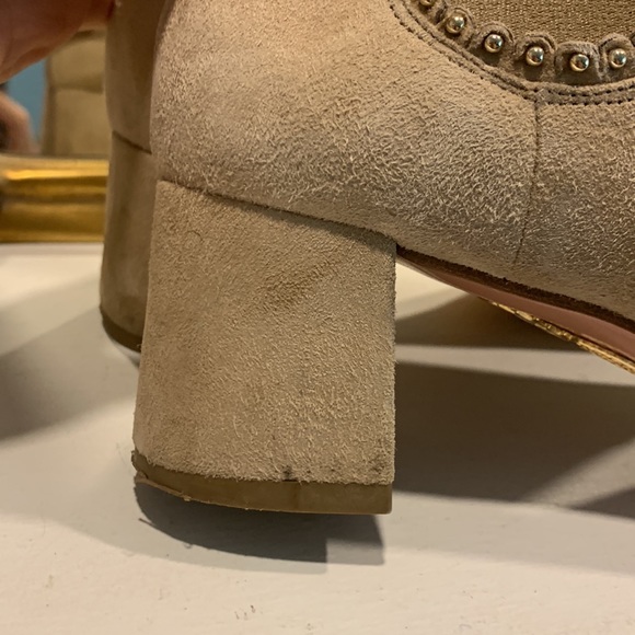 Aquazzura Suede Ankle Boots Size 37 - Picture 5 of 9